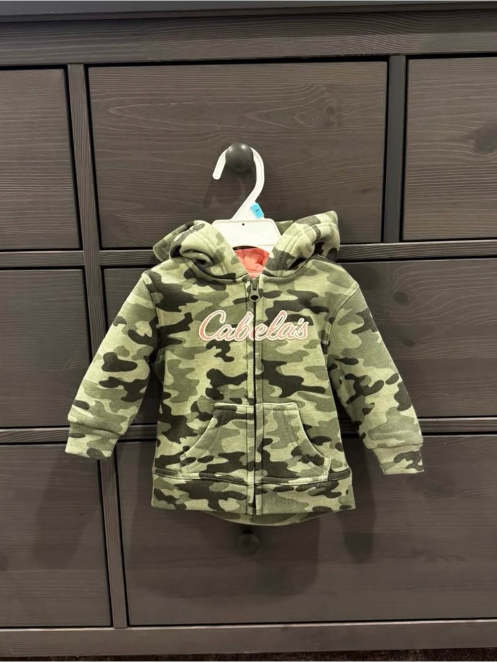NWT Baby Girl Cabela's Green Camo Zip Hoodie